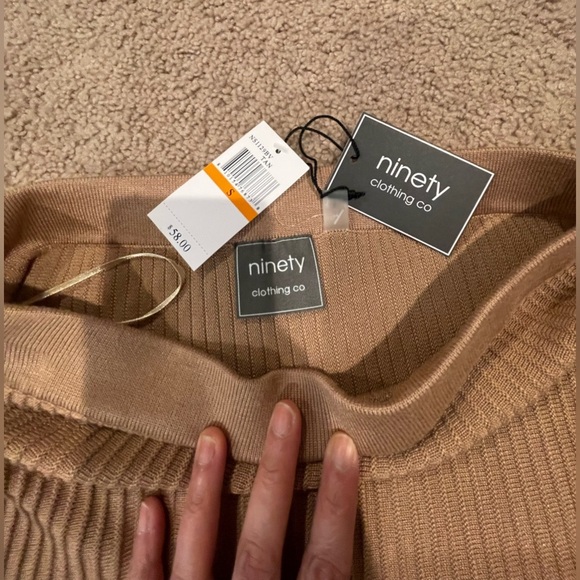 Women's NINETY CLOTHING CO knitted Pleated Boho Y2k Maxi Skirt - Picture 4 of 9